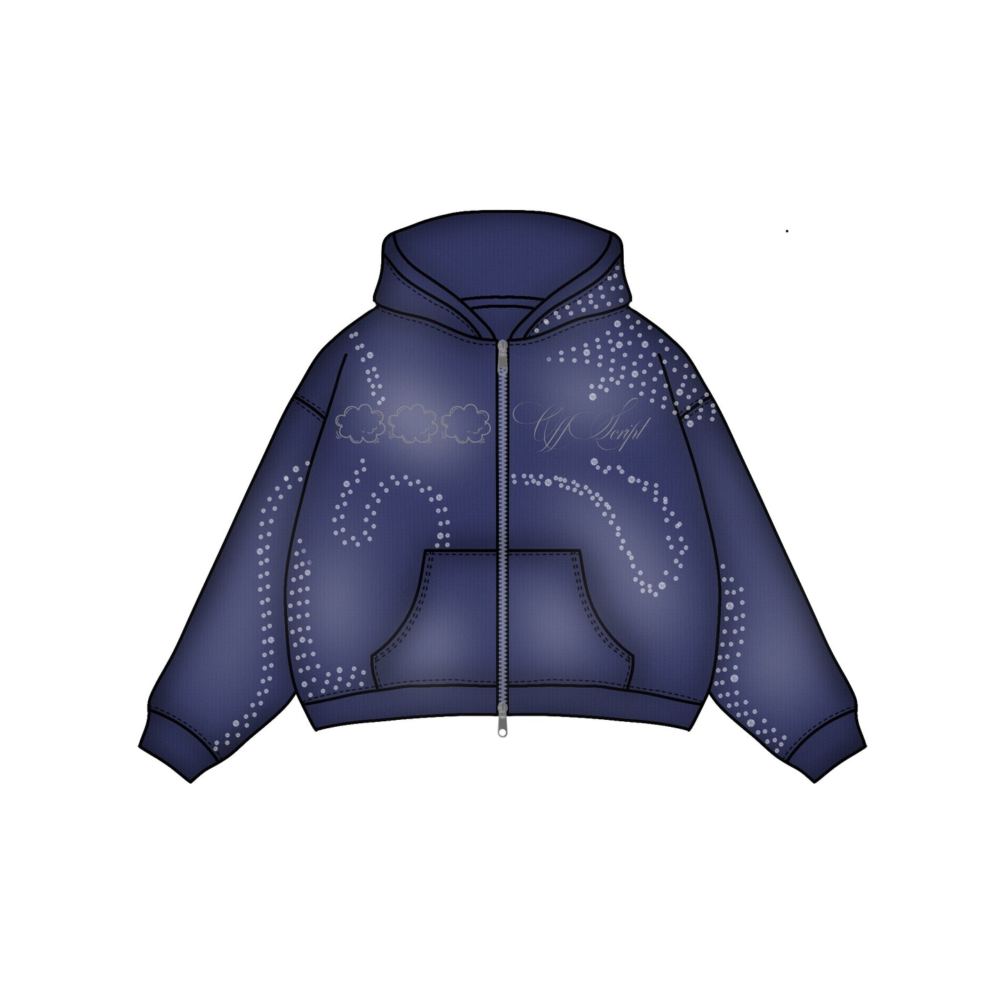 Rhine Stone Hoodie